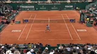 Nadal Unloads Hot Shot Forehand Past Tsonga