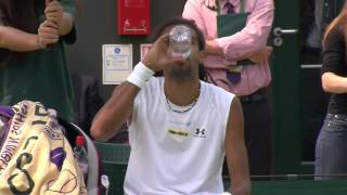 Dustin Brown incredible volley at Wimbledon 2013