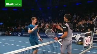 Djokovic And Murray Play Each Other At Madison Square...