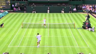 Roger Federer’s brilliant volley at Wimbledon