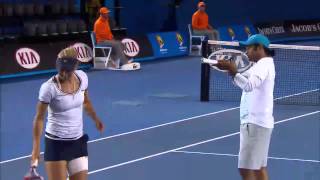 Elena Vesnina Hits Leander Paes – Australian...
