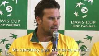 Patrick Rafter przed meczem Polska – Australia w...