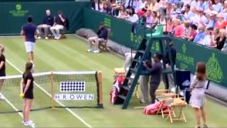 Novak Djokovic and Grigor Dimitrov imitates Maria...