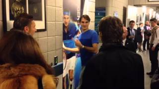 Federer With Totti  Fans Backstage After Final...