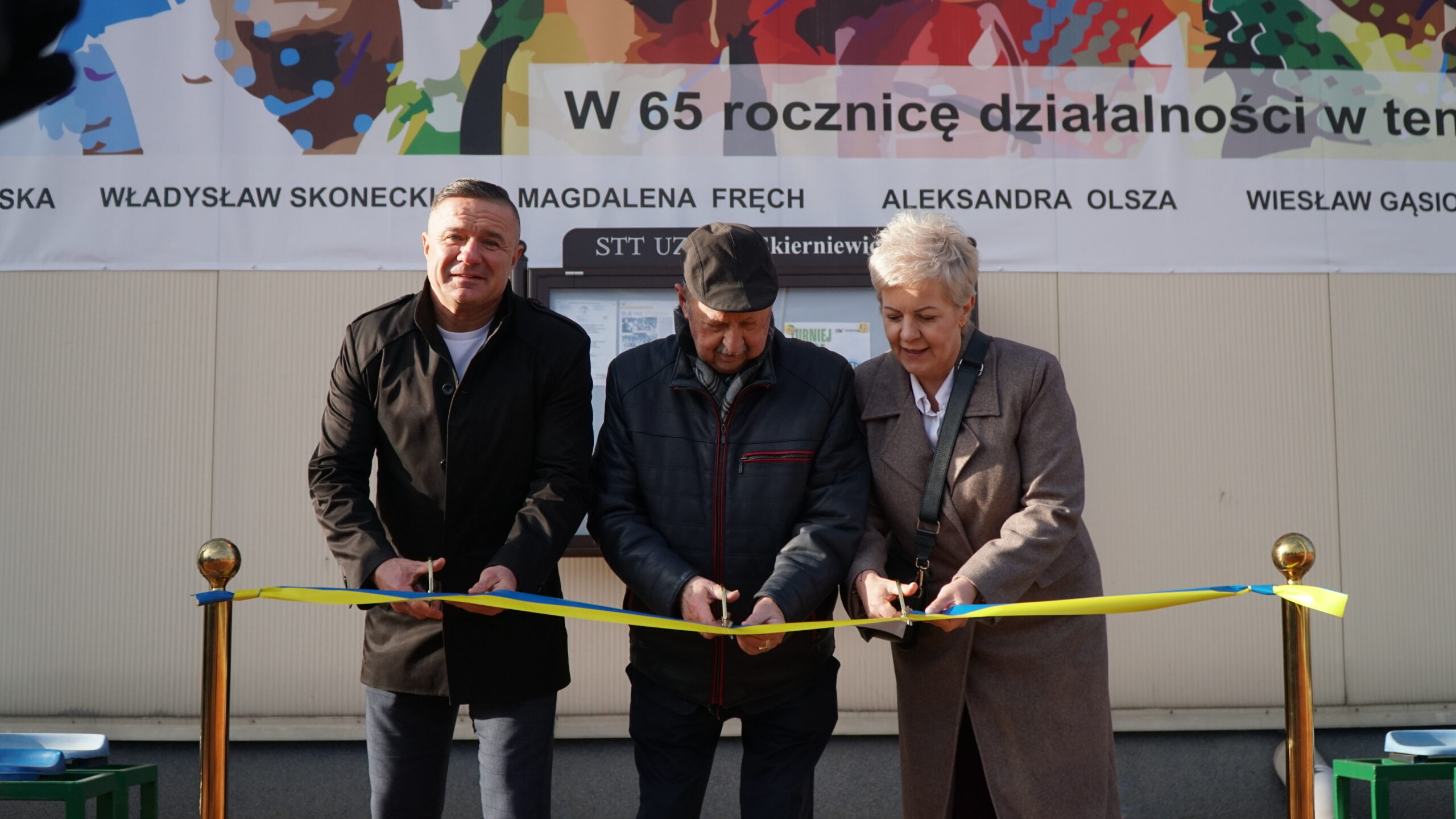 Uroczyste odsłonięcie największego w Polsce banera tenisowego