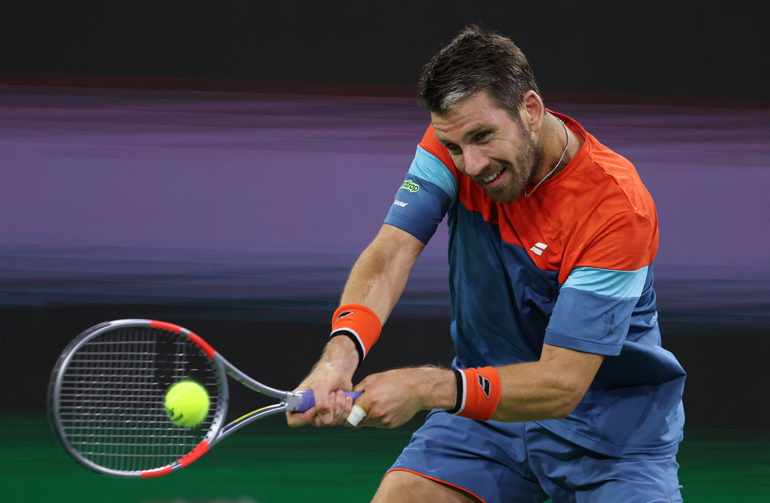 Barcelona. Porażka Wawrinki, krecz Draper i efektowny koniec Mouteta