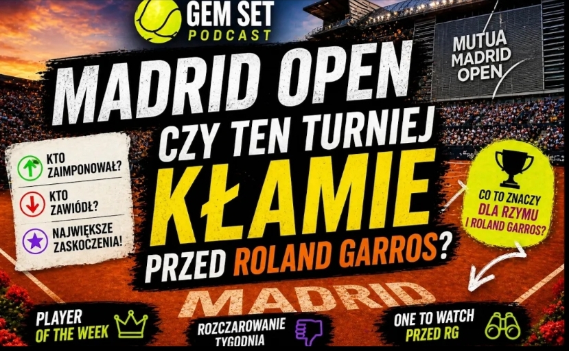 Gem Set Podcast #18. Madrid Open: szybka mączka,...