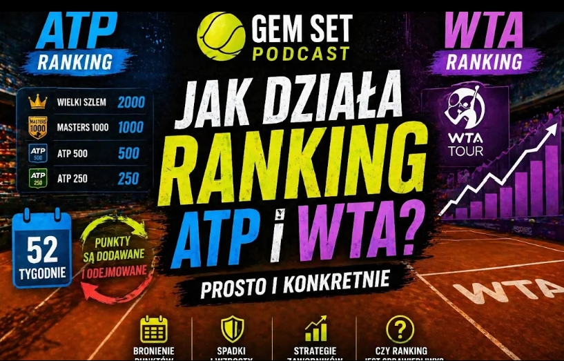 Gem Set Podcast #17. Jak działa ranking ATP i WTA?