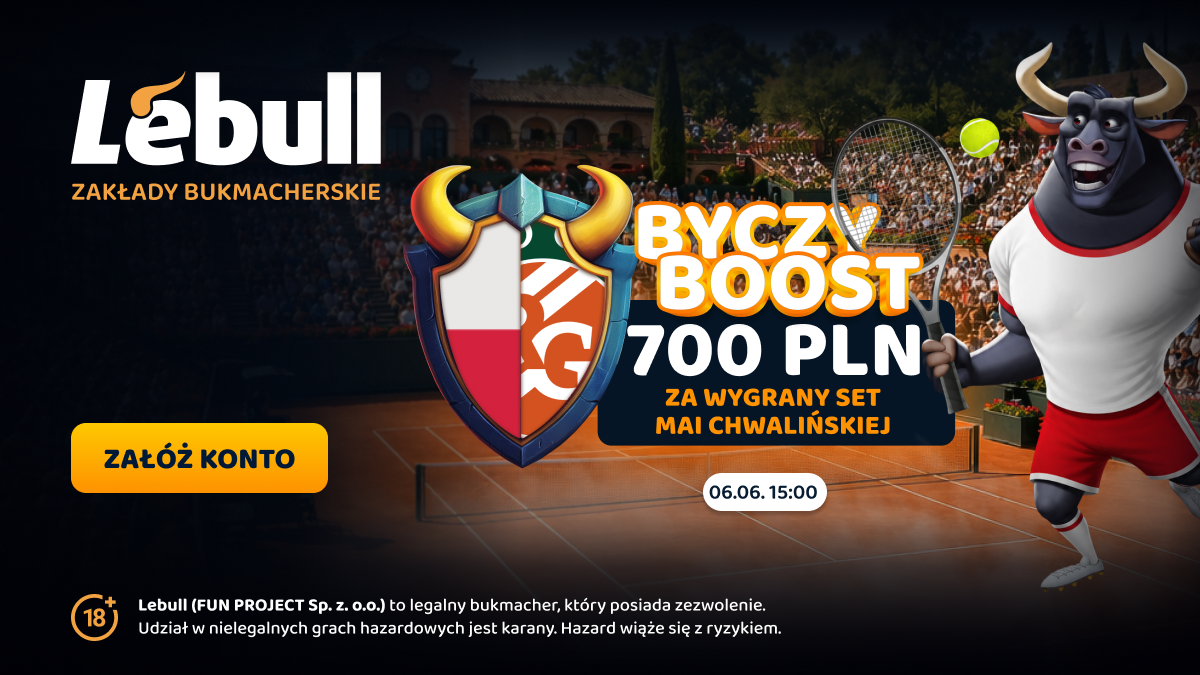 Maja wygrywa seta, a 700 PLN wpada na Twoje konto! – Byczy Boost na finał!