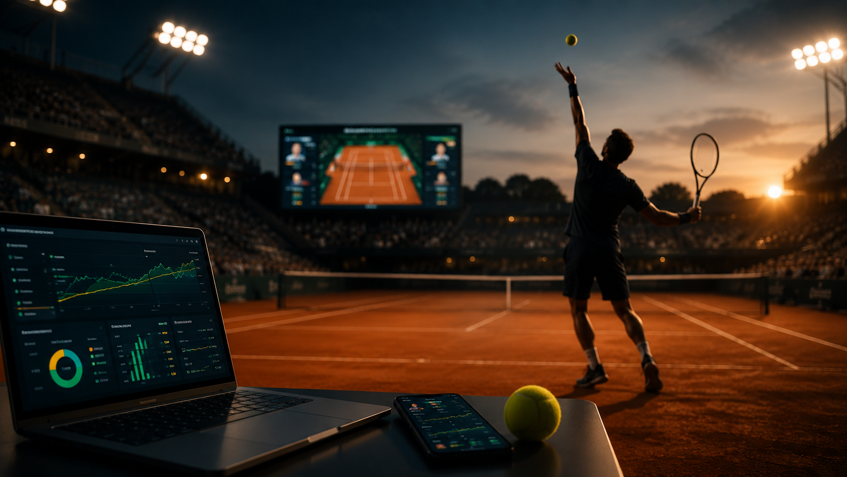 Tenis w erze danych: jak kibice analizują mecze, formę zawodników i sportowe platformy online